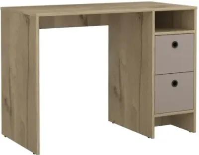 Aramis Office Set - Light Oak+Taupe