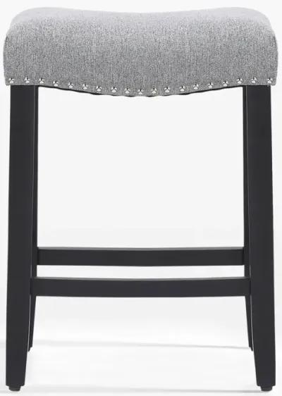 WestinTrends 24" Upholstered Saddle Seat Counter Stool