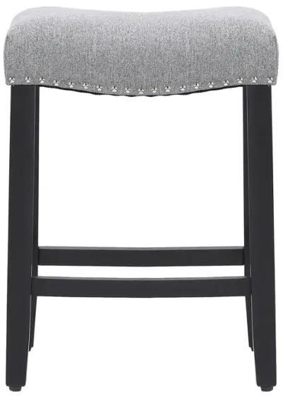 WestinTrends 24" Upholstered Saddle Seat Counter Stool