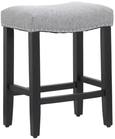 WestinTrends 24" Upholstered Saddle Seat Counter Stool