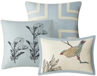 Gracie Mills Carrie Classic Leaf and Bird Printed 7-Piece Comforter Set