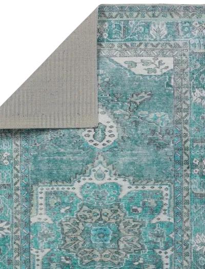 Harman Hold K Lester Tamara Blue 3'1" x 10' Runner Rug