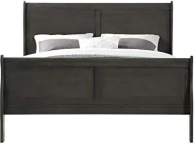 Louis Philippe Eastern King Bed In Dark