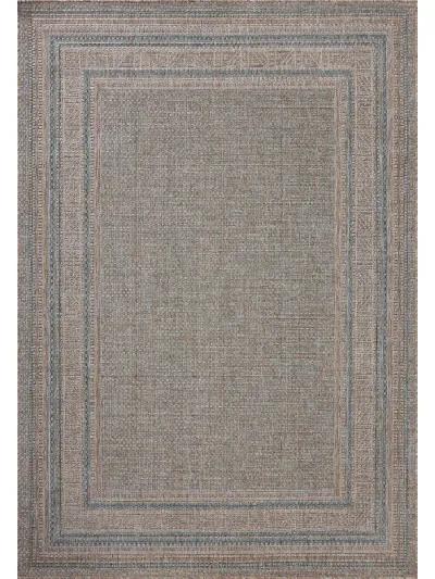 Topanga Natural/Teal 7'10" x 10' Area Rug by Amber Lewis x Loloi