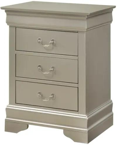 Louis Philippe 3-Drawer Nightstand (29 in. H x 16 in. W x 21 in. D)