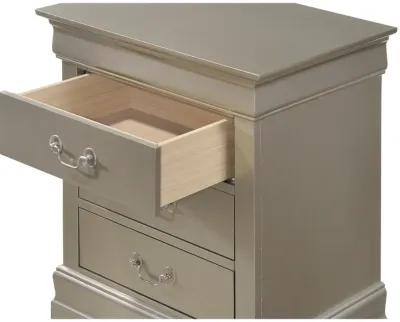 Louis Philippe 3-Drawer Nightstand (29 in. H x 16 in. W x 21 in. D)