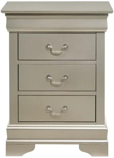 Louis Philippe 3-Drawer Nightstand (29 in. H x 16 in. W x 21 in. D)