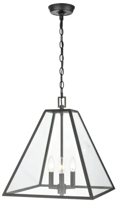 Tangent 16" wide 3 Light Pendant