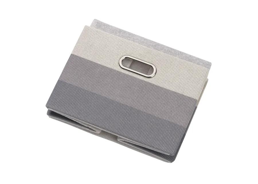 Lambs & Ivy Gray Ombre Foldable/Collapsible Storage Bin/Basket