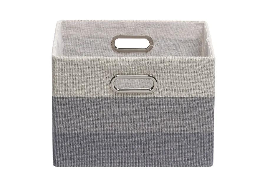 Lambs & Ivy Gray Ombre Foldable/Collapsible Storage Bin/Basket