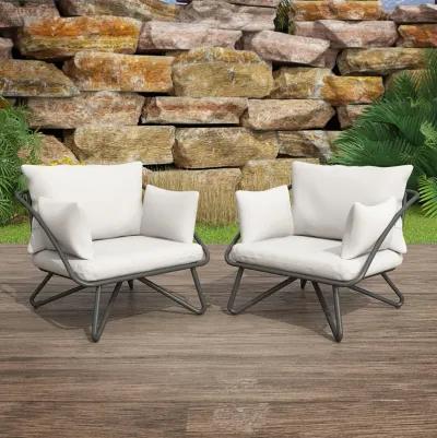 Poolside Gossip, Teddi Outdoor Lounge Chairs, 2-Pack