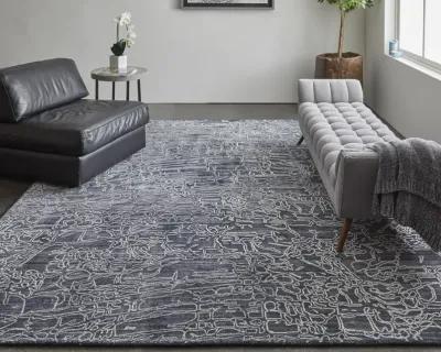 Whitton 8891F Black/Gray/Ivory 9' x 12' Rug