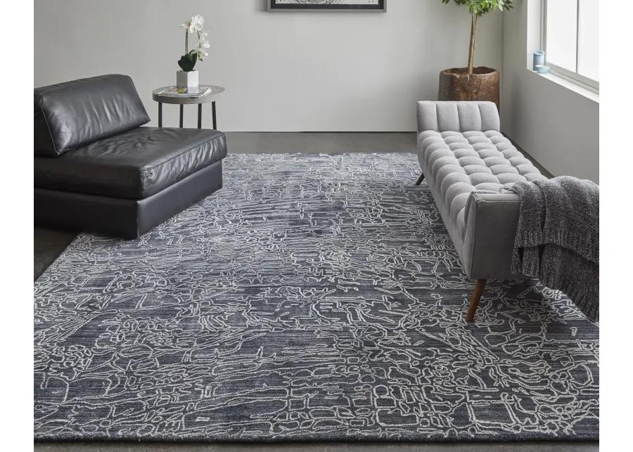 Whitton 8891F Black/Gray/Ivory 9' x 12' Rug