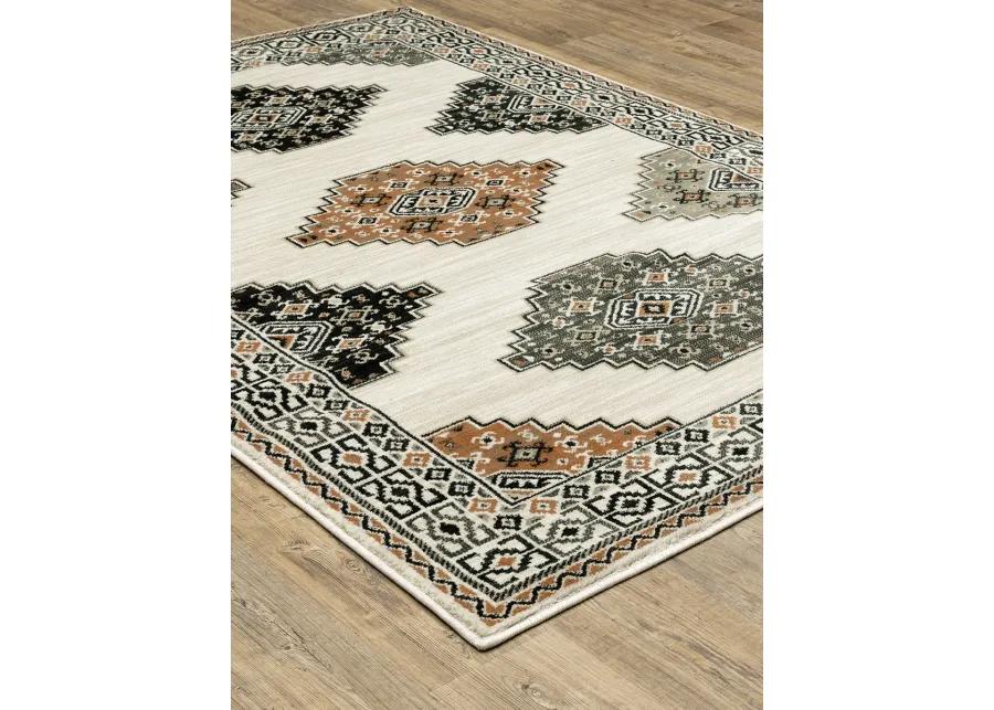 Georgia 3'10" x 5'5" Ivory Rug