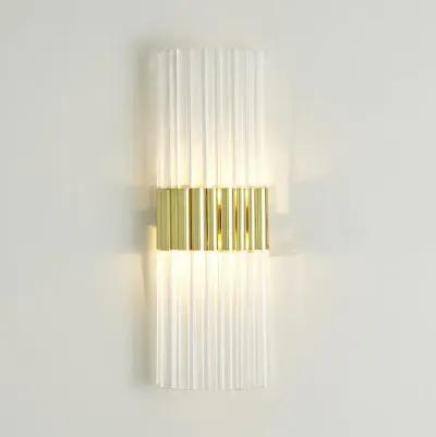 Acrylic Sconce Hardwire- Brass