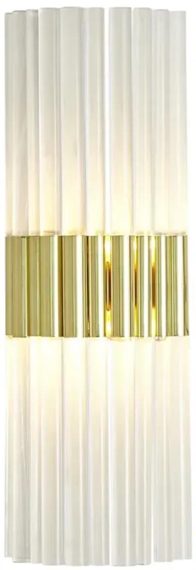 Acrylic Sconce Hardwire- Brass