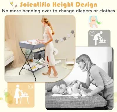 Hivvago Baby Storage Folding Diaper Changing Table