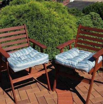 Sunnydaze Outdoor Square Tufted Seat Cushion - Set of 2