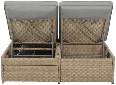 Merax Outdoor Double Sunbed Conversational Set