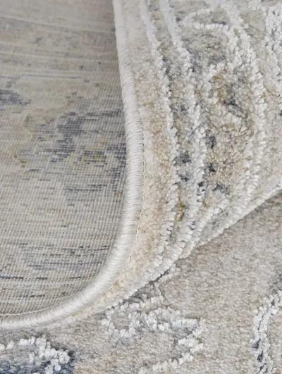 Pasha 39M7F 5' x 7'6" Ivory/Taupe/Blue Rug