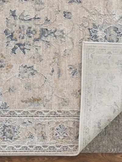 Pasha 39M7F 5' x 7'6" Ivory/Taupe/Blue Rug