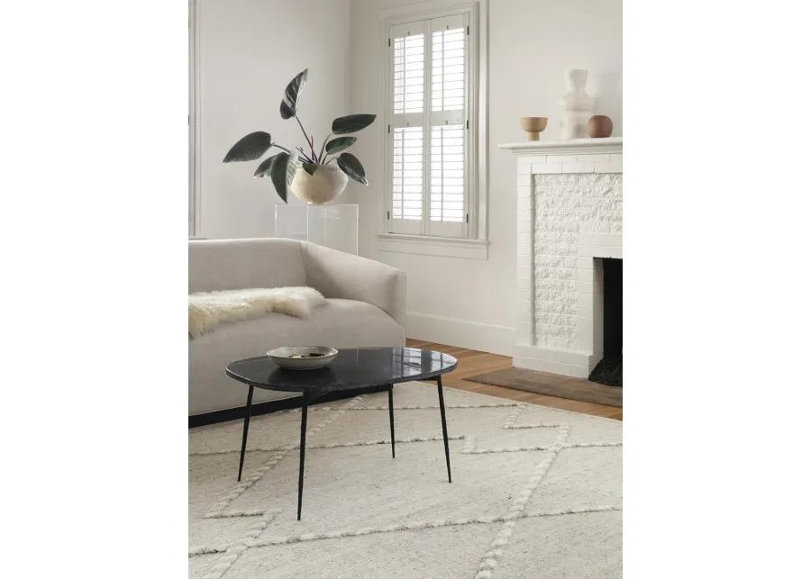 Iman IMA03 Ivory/Light Grey 7'9" x 9'9" Rug