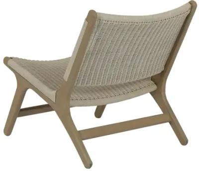 Coastal Teak Cushionless Accent Chair