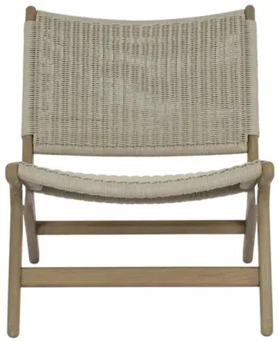 Coastal Teak Cushionless Accent Chair