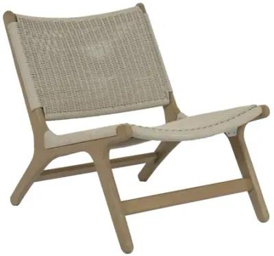 Coastal Teak Cushionless Accent Chair