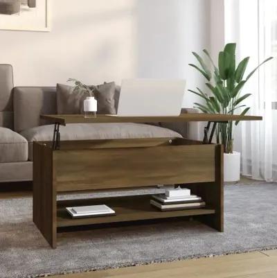 Coffee Table Brown Oak 31.5"x19.7"x15.7" Engineered Wood