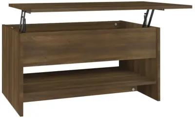 Coffee Table Brown Oak 31.5"x19.7"x15.7" Engineered Wood