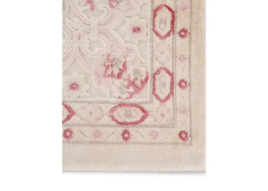 Fables Regal Ivory & White 2'6" x 8' Runner Rug