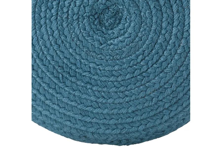 Saba Solar Pouf in Blue Mirage