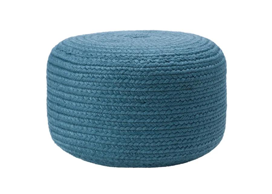 Saba Solar Pouf in Blue Mirage