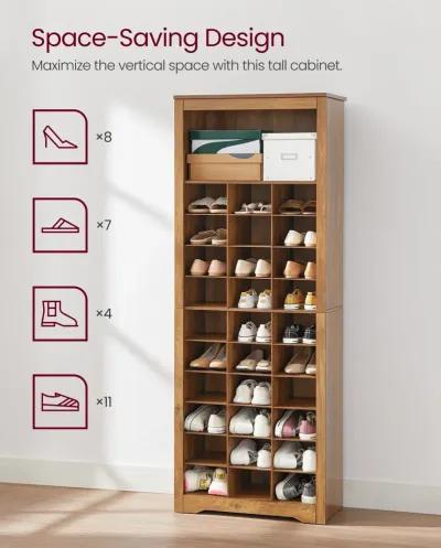 10-Tier Shoe Rack Organizer for Efficient Storage and Easy Access