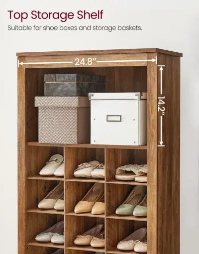 10-Tier Shoe Rack Organizer for Efficient Storage and Easy Access