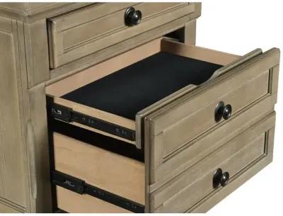 New Classic Furniture Furniture Allegra 3-Drawer Wood Nightstand in Pewter