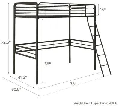 Tiana Metal Loft Bed