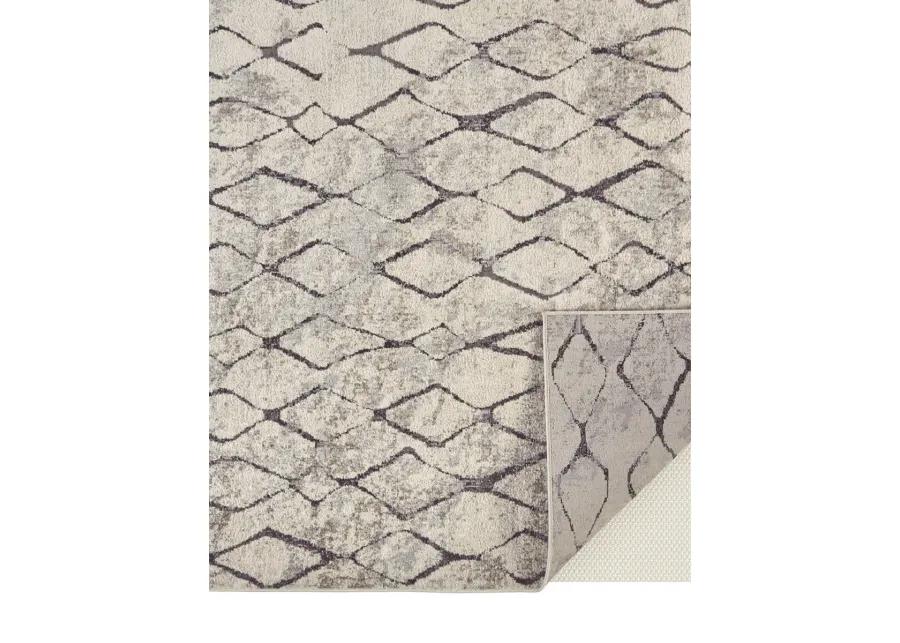 Kano 3872F Ivory/Gray/Taupe 2'7" x 8' Rug