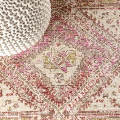 Darija Ornate Geometric Medallion Area Rug