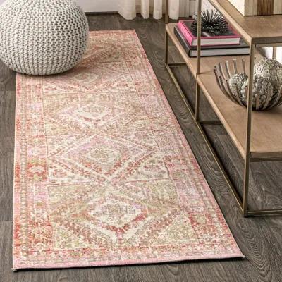 Darija Ornate Geometric Medallion Area Rug