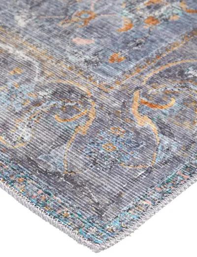 Percy 39AFF Blue/Gray/Orange 7'10" x 9'10" Rug