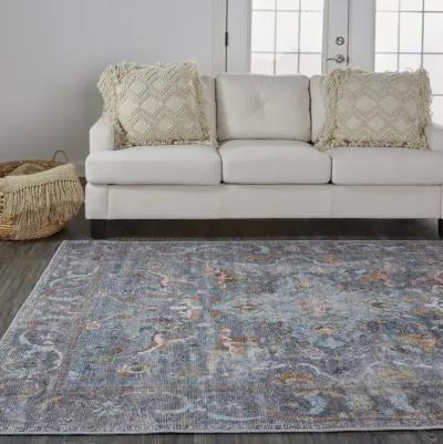 Percy 39AFF Blue/Gray/Orange 7'10" x 9'10" Rug