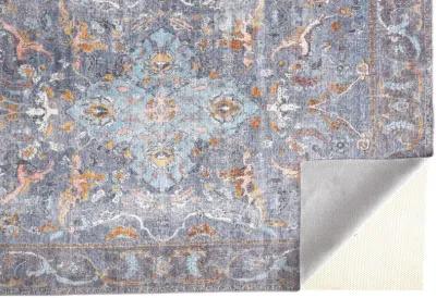 Percy 39AFF Blue/Gray/Orange 7'10" x 9'10" Rug