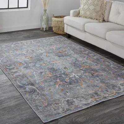 Percy 39AFF Blue/Gray/Orange 7'10" x 9'10" Rug