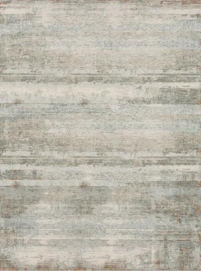 Solitude Silk Road Cream Dark gray 6' 7" X 9' 4" Rug