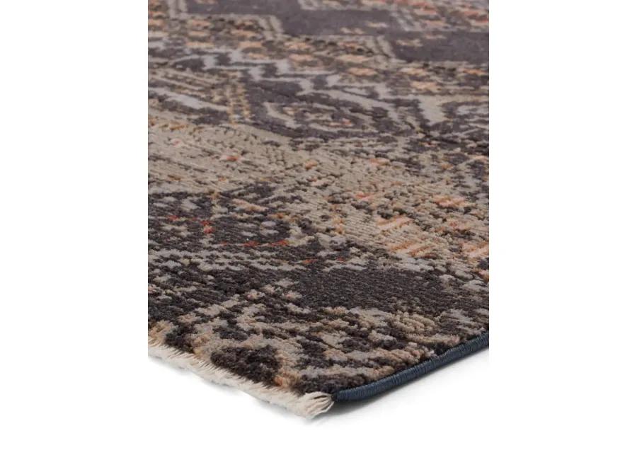 Sanaa By Nikki Chu Tamari Black 2'6" x 8' Runner Rug