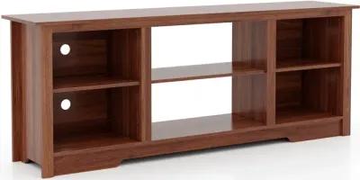 70 Inch TV Stand for up to 75 Inch Flat Screen TVs with Adjustable Shelves