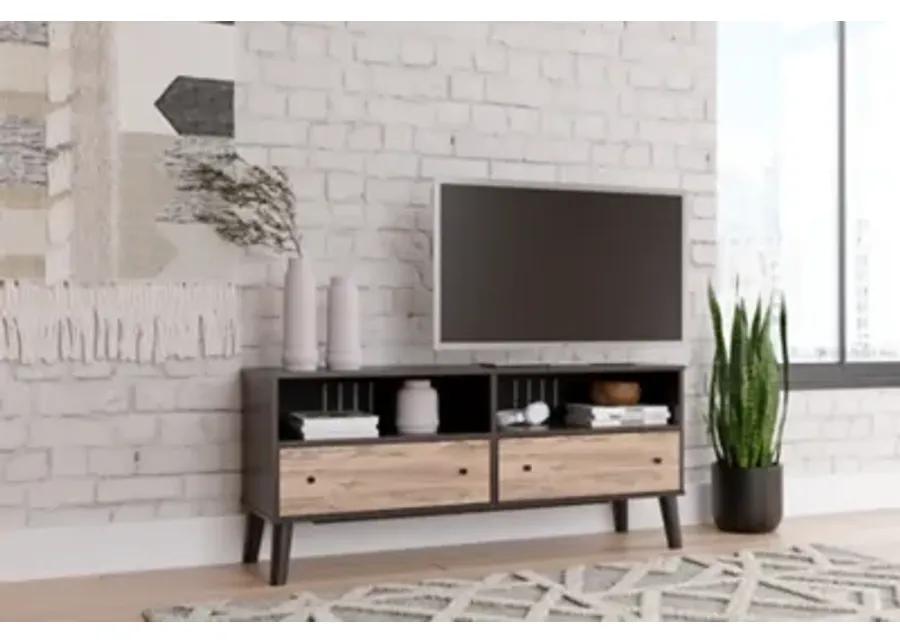 Piperton Medium TV Stand in Dark Charcoal