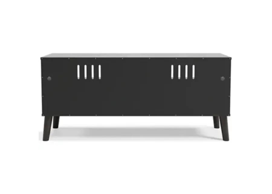 Piperton Medium TV Stand in Dark Charcoal